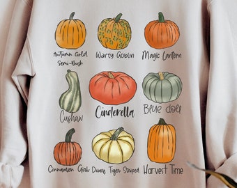 Tipo di zucche Png, Zucche autunnali, Png di zucche, Design di sublimazione, Png di toppe di zucca, Download digitale