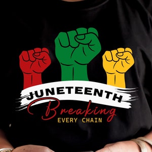 Juneteenth Svg, Juneteenth Breaking Every Chain Svg, Juneteenth Celebrating Black Freedom 1865 Svg, Freedom Day, Black History Month Svg