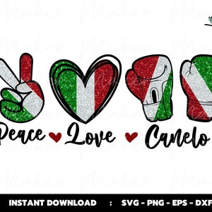 Peach Love Canelo Svg, Canelo Inspired, Team Canelo Svg, Canelo Alvarez Svg, Cutting File For Cricut, Sublimation