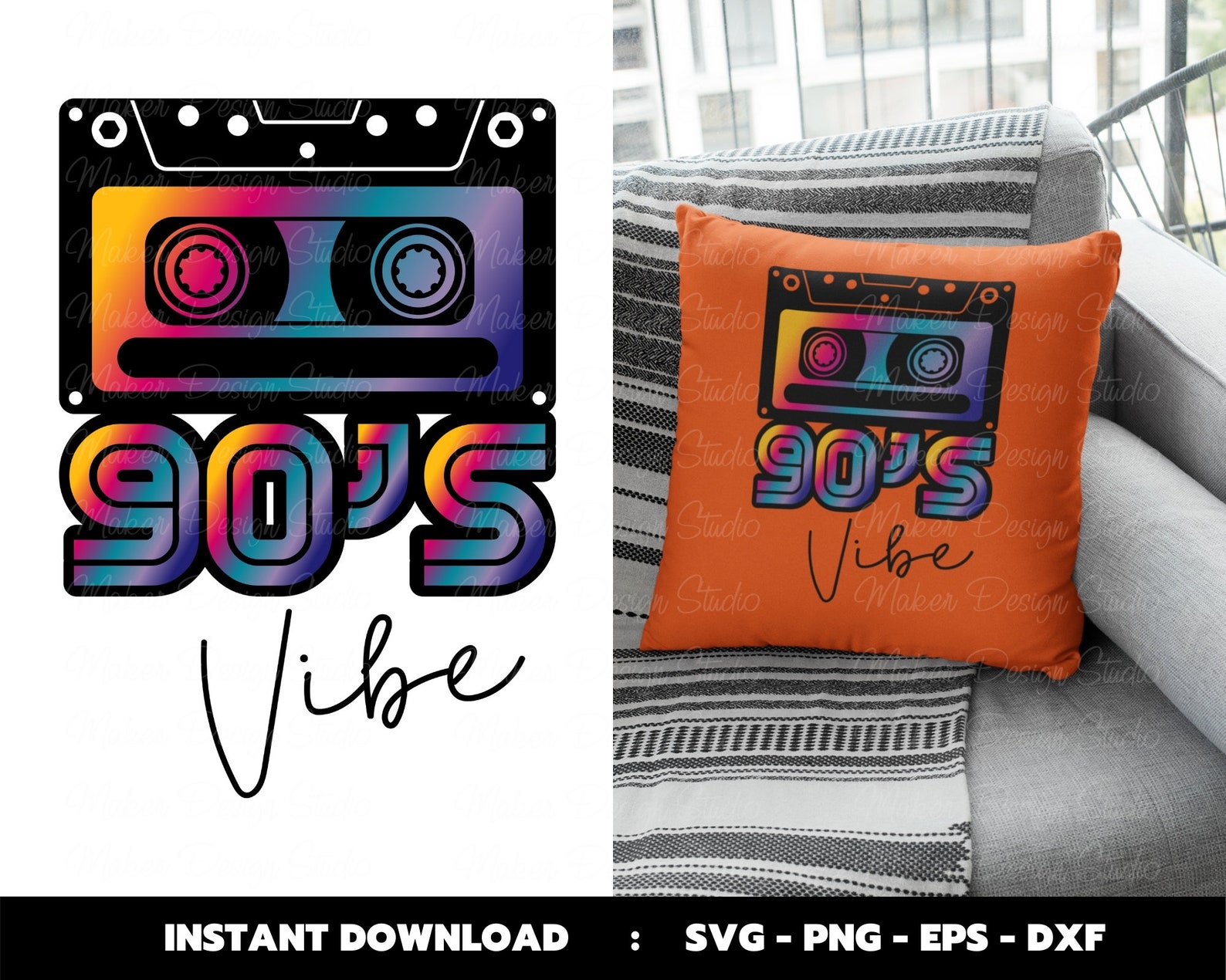 90's Vibe Svg Retro 90's Svg Cassette Retro Svg - Etsy