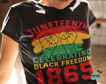 Juneteenth Svg, Juneteenth Celebrando la Libertad Negra 1865 Svg, Día de la Libertad, Mes de la Historia Negra Svg, Juneteenth Svg para Cricut