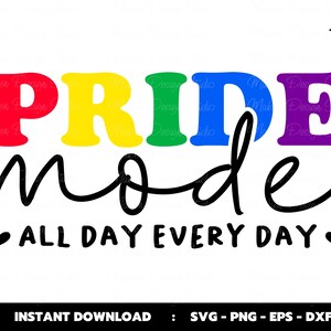 Pride Mode Svg, Pride Month Svg, LGBT Svg, Peace Love LGBT, Pride Rainbow Cutting Files, Cricut, Sublimatie, Digitale Download