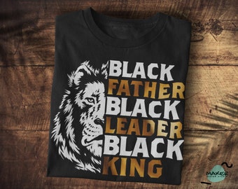 Padre Negro Líder Negro Rey Negro Svg, Día del Padre Svg, Papá Svg, Rey Svg, Cortar archivos para Cricut, Descargar archivos digitales