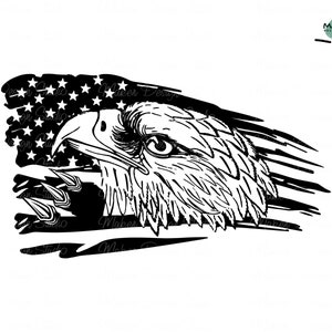 Patriotic American Eagle Flag Svg, American Flag Svg, Eagle Svg, 4th of July Svg, Cutting Files, Files for Cricut, Digital Download