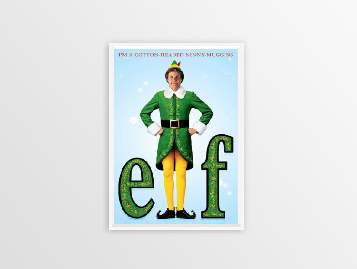 Elf Printable Movie Poster 2003's Art Print Film Print | Etsy