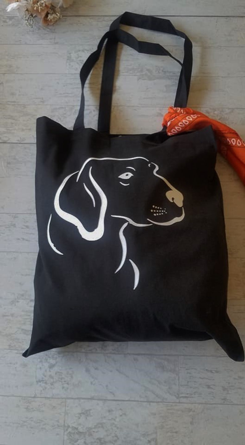 Dog Gifts Canvas Bag Dog Lover Bag Dog Lover Tote Book Bag Reusable Shopping Bag