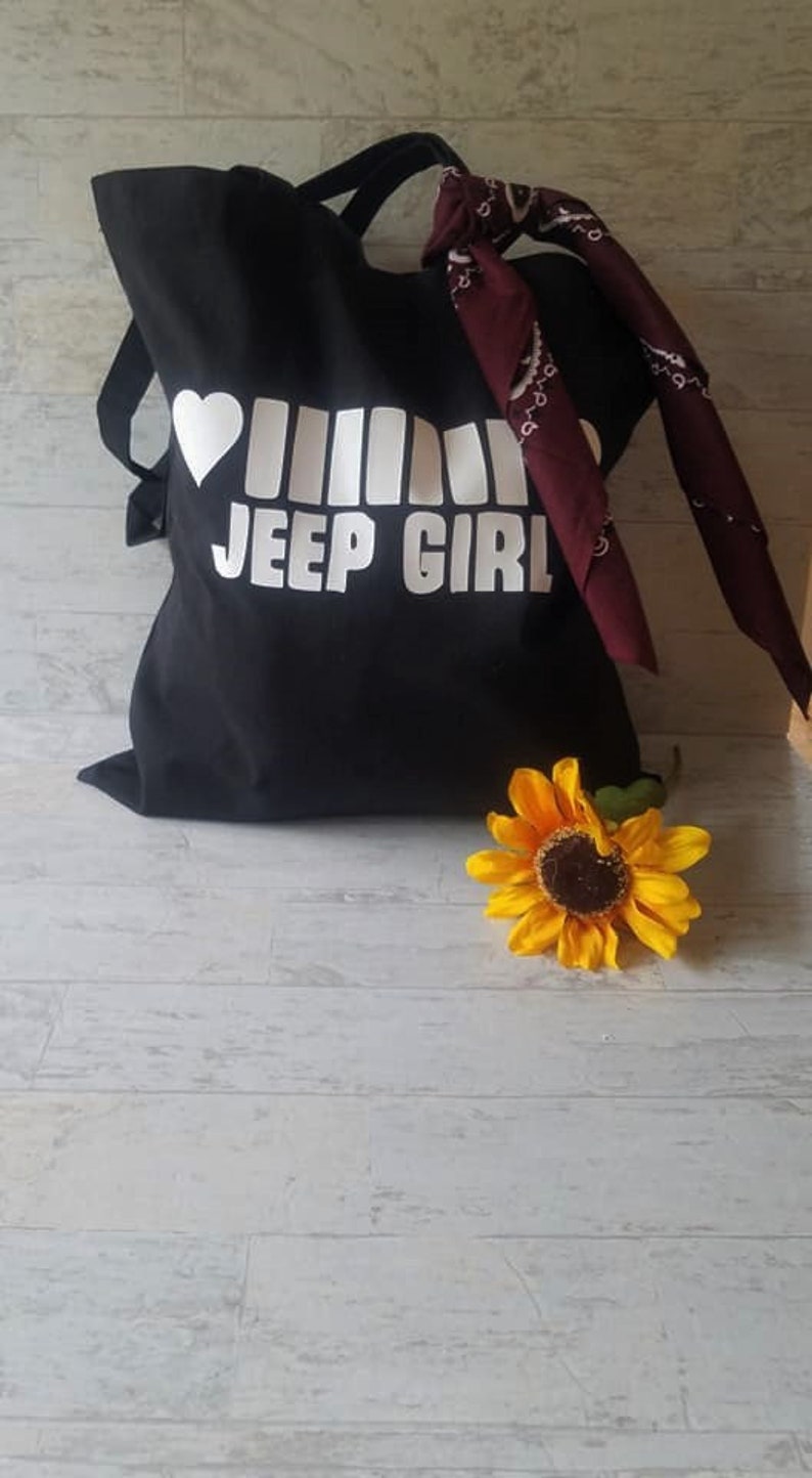 Reusable Shopping Bag Book Bag Jeepsy Lover Tote Jeep Lover Gifts Canvas Bag Jeep Girl Bag
