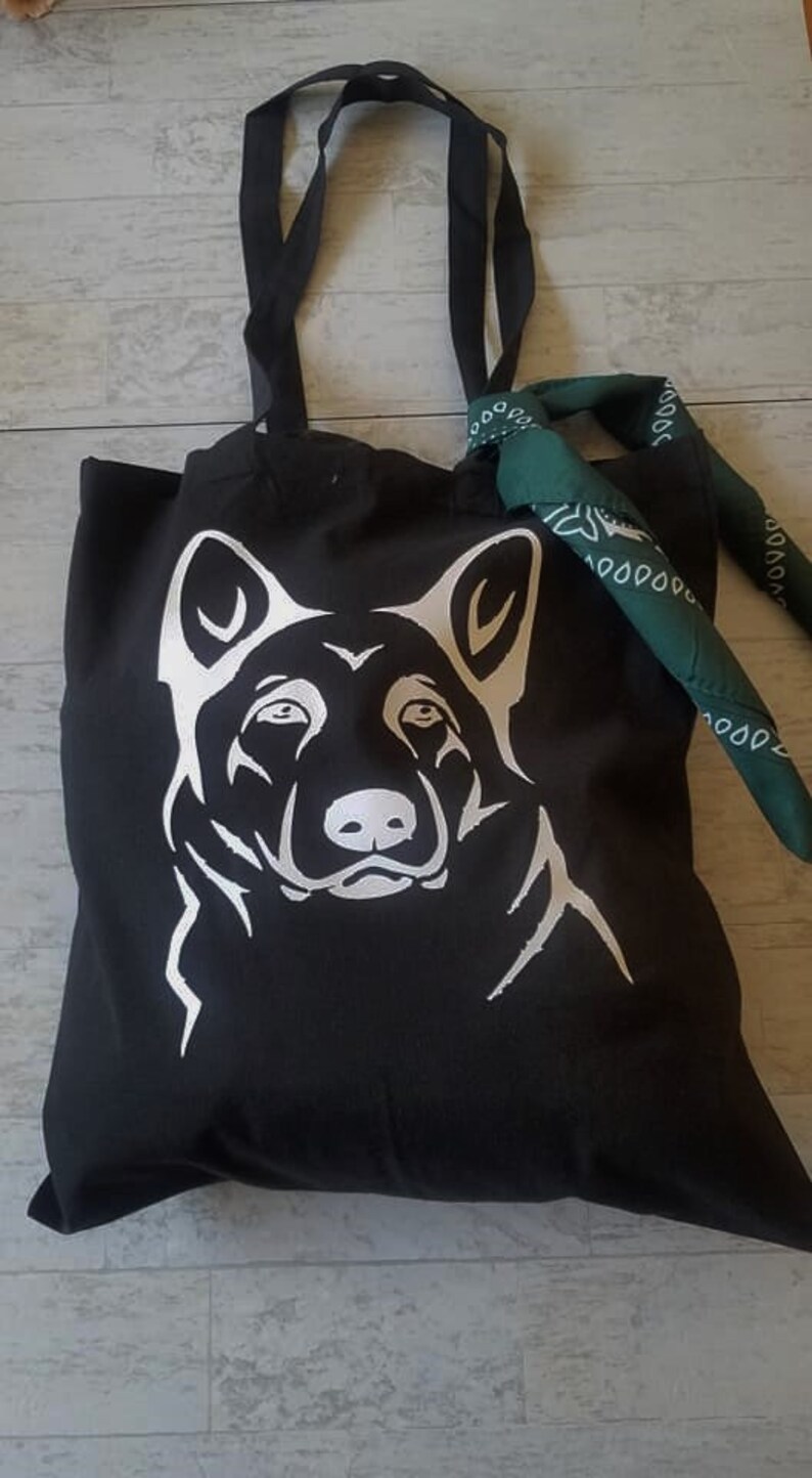 Dog Gifts Canvas Bag Dog Lover Bag Dog Lover Tote Book Bag Reusable Shopping Bag