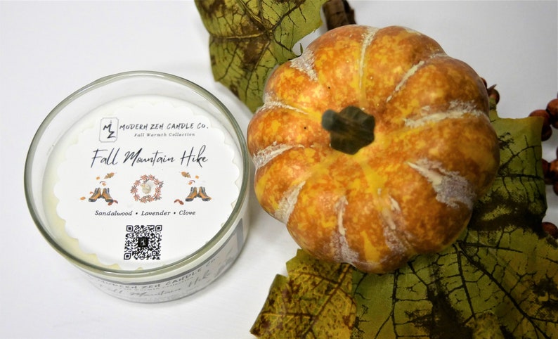 Gift For Her Scented Soy Candle Clove Fall Scented Candle Sandalwood Fall Mountain Hike Lavender Earthy Candles