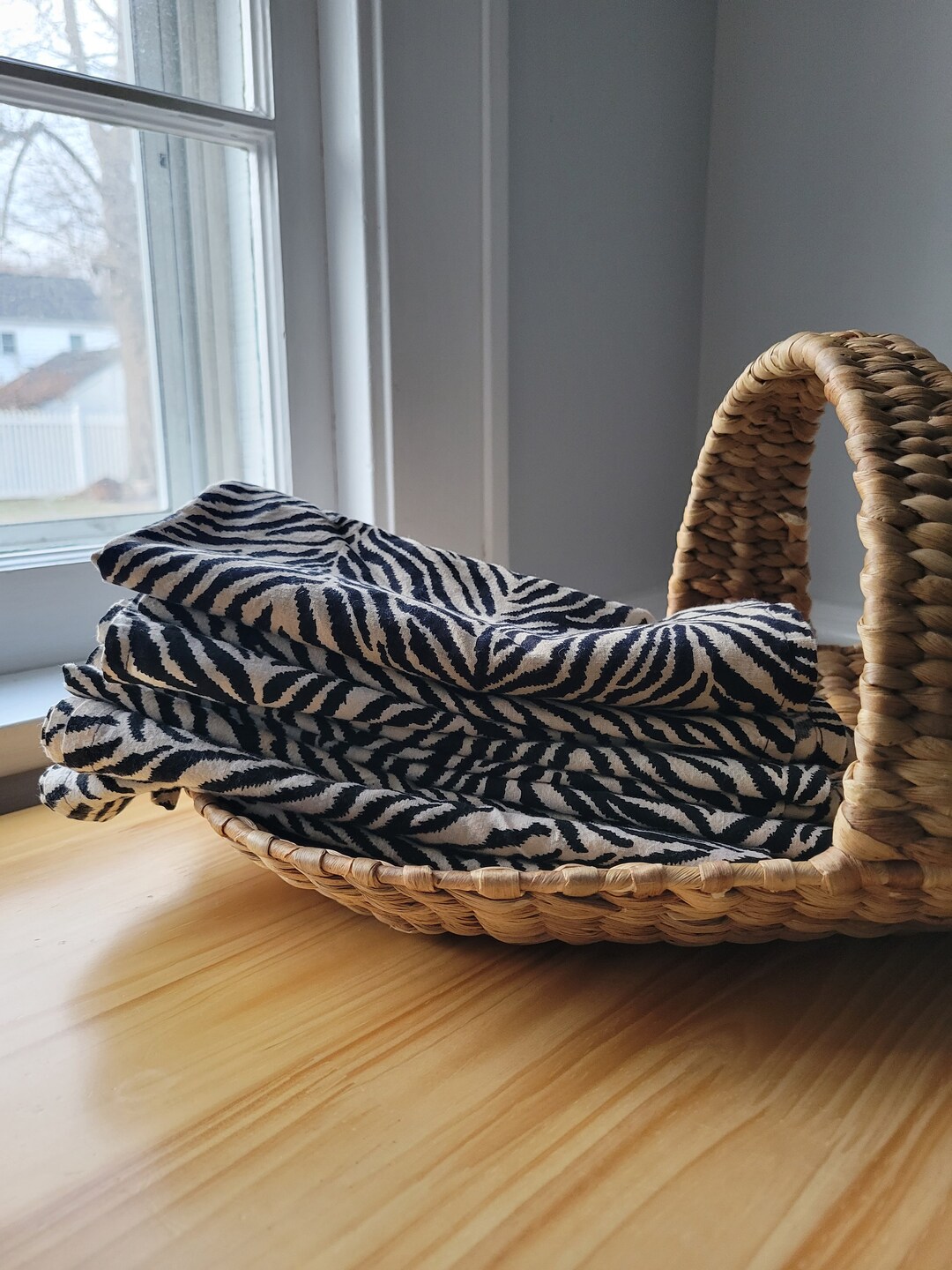 Zebra Print Cloth Napkins 18 Inch Square Reuseable Etsy