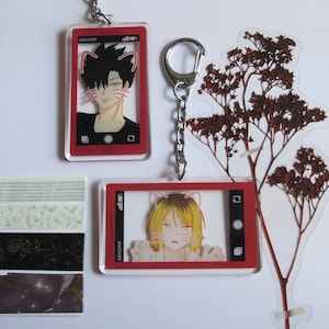 CLEARANCE - Kuroo, Kenma Anime Selfie Keychain Charm