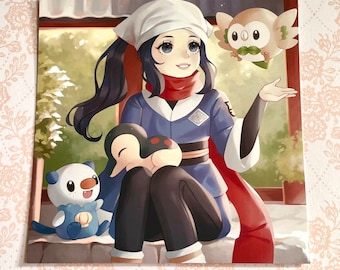 Akari Legends Arceus  - Pokemon -  Square Print