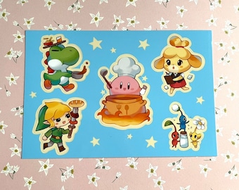 Nomtendo - Kiss Cut Sticker Sheet