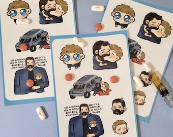 Hucklerobby - Kiss Cut Sticker Sheet