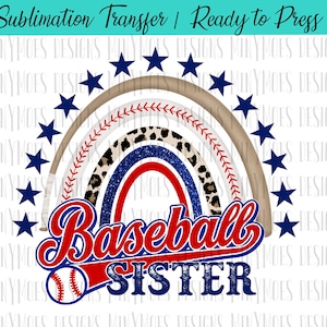 Baseball Sister Sublimation Transfer | Ready To Press Transfer