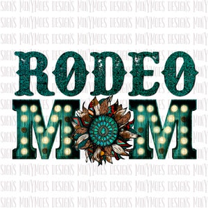 Rodeo Mom PNG | Western Sublimation Design