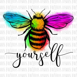 Sé tú mismo PNG / Diseño de sublimación de abejas