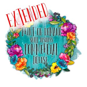 EXTENDED Print on Demand (POD) Small Business License