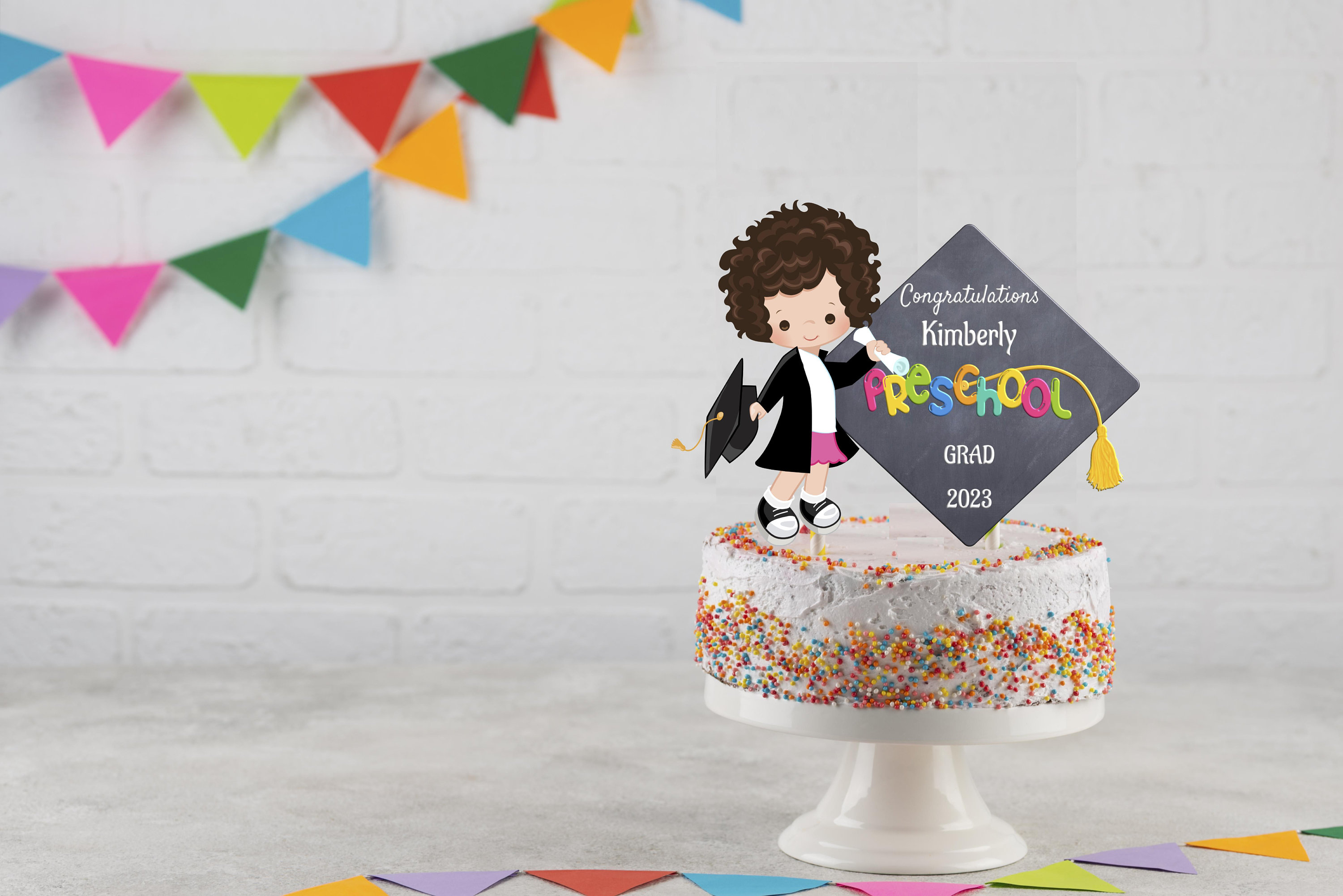 Graduation Cake Topper Preschool Kindergarten Any Grade Etsy