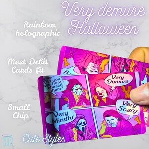 Very demure Halloween debit card theme skin cover | debit cards cover / skins | Halloween theme from Halo Planner Shop