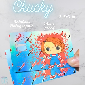 Chucky Halloween debit card theme skin cover | debit cards cover / skins | Halloween theme from Halo Planner Shop