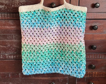 Crochet Seaglass Tote Bag