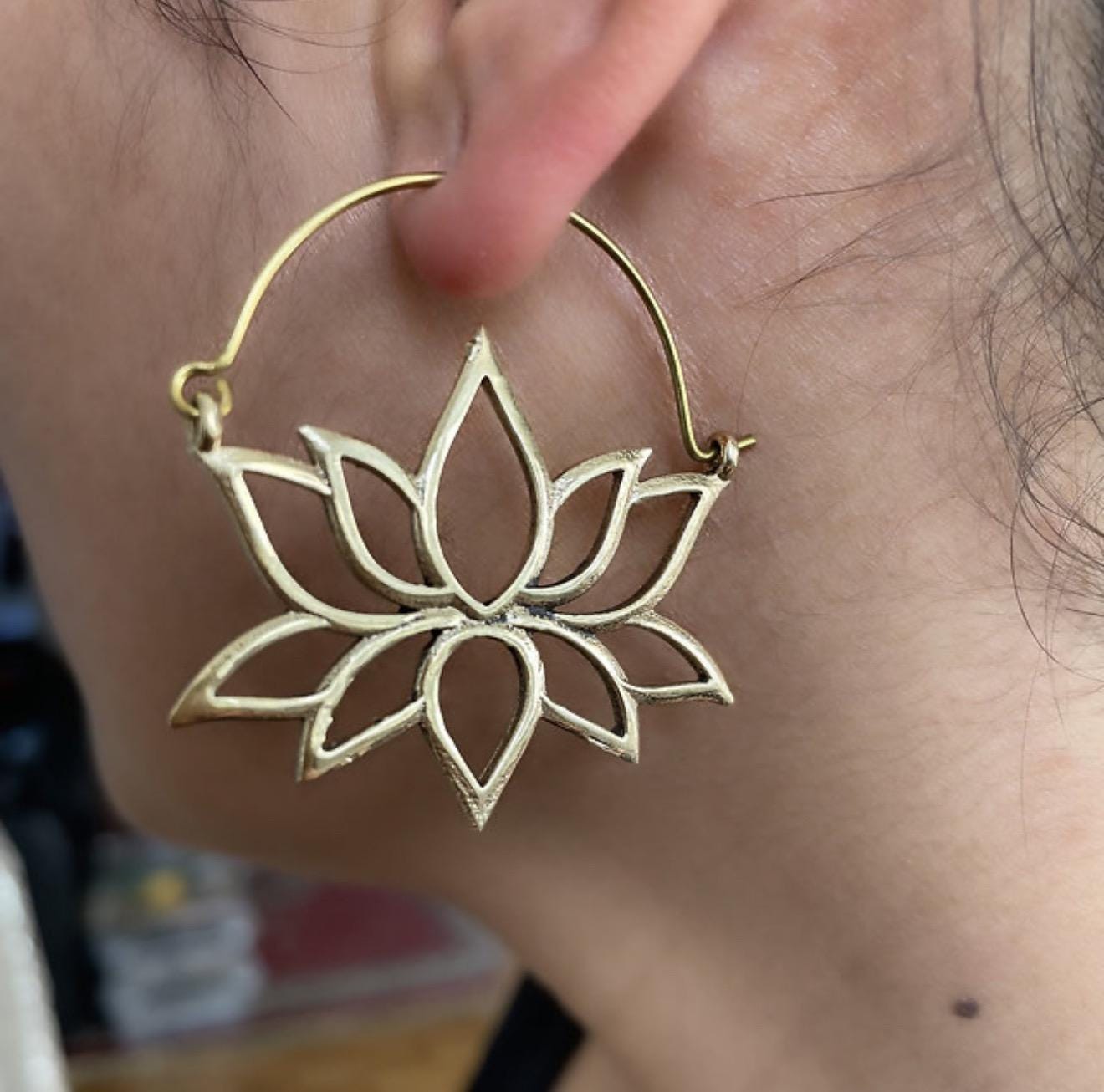 Lotus Flower Earrings