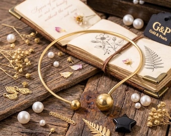 Elevate your style with a touch of artisan magic. This exquisite, hand-crafted brass torque necklace