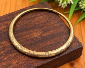 Handmade Solid Brass Torque Choker Necklace