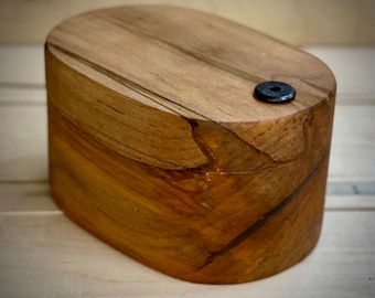 Salt cellar, salt pig, spalted ambrosia maple