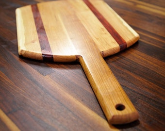 Charcuterie board with handle, cutting board