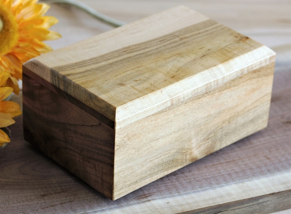 Small ambrosia maple pet urn, personalized