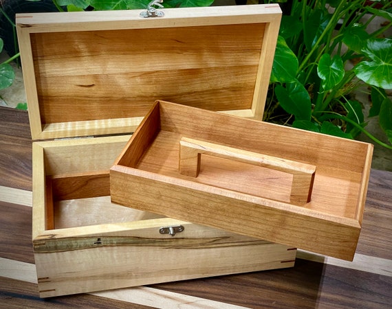 Keepsake box, ambrosia maple and cherry