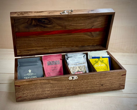 Tea Box, walnut and padauk