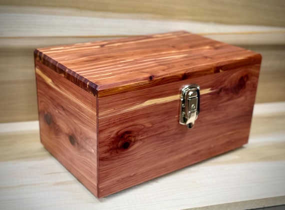 Large aerobatic red cedar chest, keepsake box