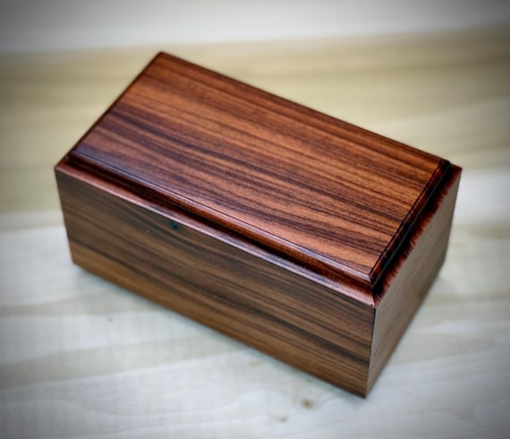 Wooden pet urn, bolivian rosewood - small