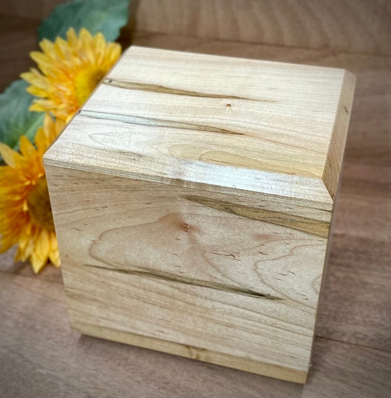 Large ambrosia maple urn for ashes