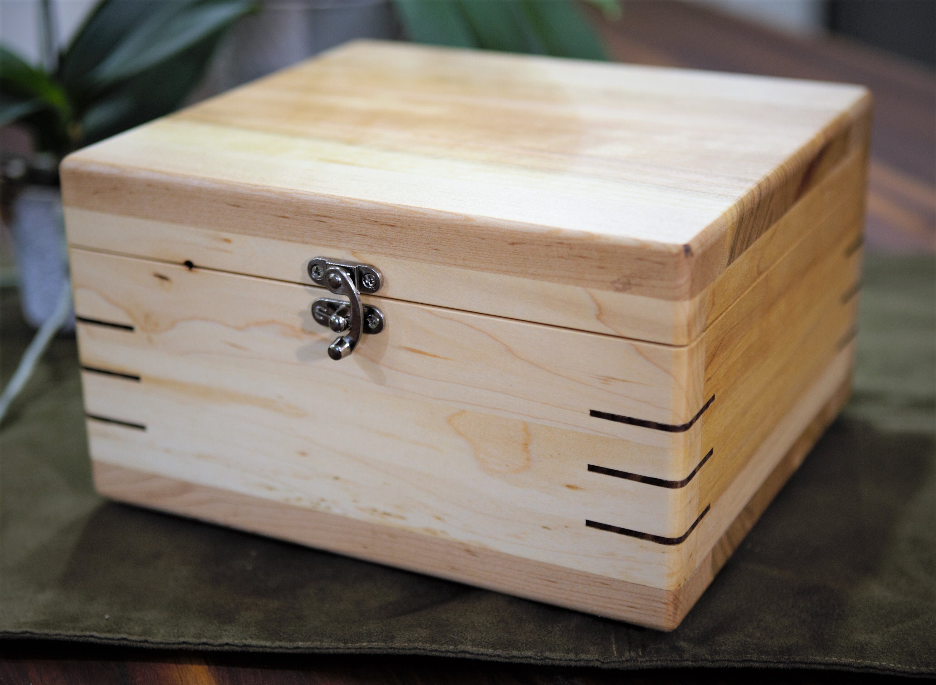 Personalized keepsake box memory box maple cherry and Etsy