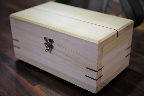 Personalized Small tea box, poplar and padauk
