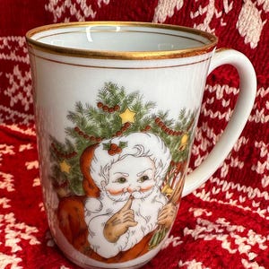 thumbnail image 2 of Fitz & Floyd St. Nicholas 12oz. Mug – Set Of Four, Glazed Porcelain, White 2 of 6