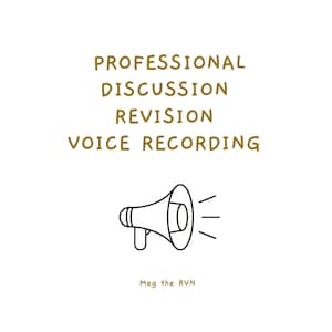 Vet Nurse Professional Discussion Revision Voice Recording