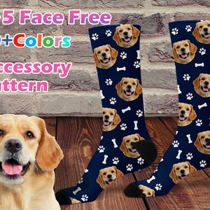 Custom Pet Socks, Put Your Cute Dog on Socks, Dog Lovers Gift, Funny Face Socks, Personalized Dog Socks, Father's Day gift, Cat Face Socks