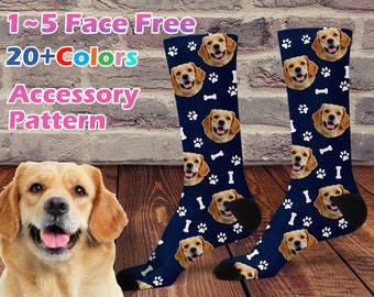 Custom Pet Socks, Put Your Cute Dog on Socks, Dog Lovers Gift, Funny Face Socks, Personalized Dog Socks, Father's Day gift, Cat Face Socks