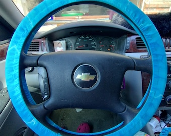Tie dye steering wheel cover