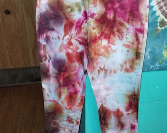 Adult 7 tie dye jeans