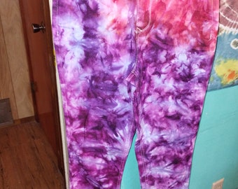 Adult 7 tie dye jeans