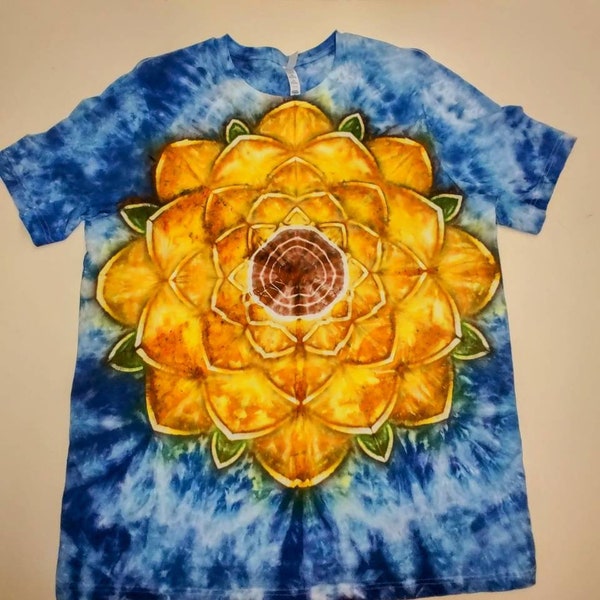 Sunflower Tie Dye Shirt - Etsy