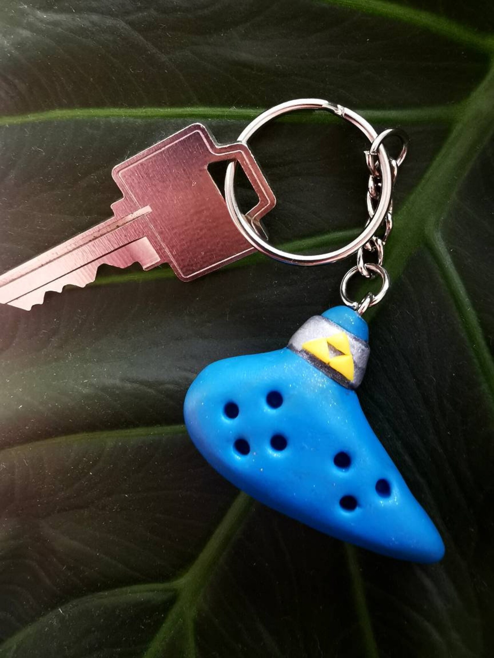 Gamer Keychain Ocarina of Time Legend of Zelda Accessories Etsy