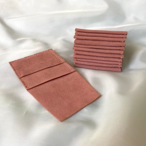 Microfiber Jewelry Pouch 12pcs 7x7 cm Small Jewelry Gift Envelope Bag Earring Ring Necklace Bracelet Package Supplies Jewelry Travel Storage