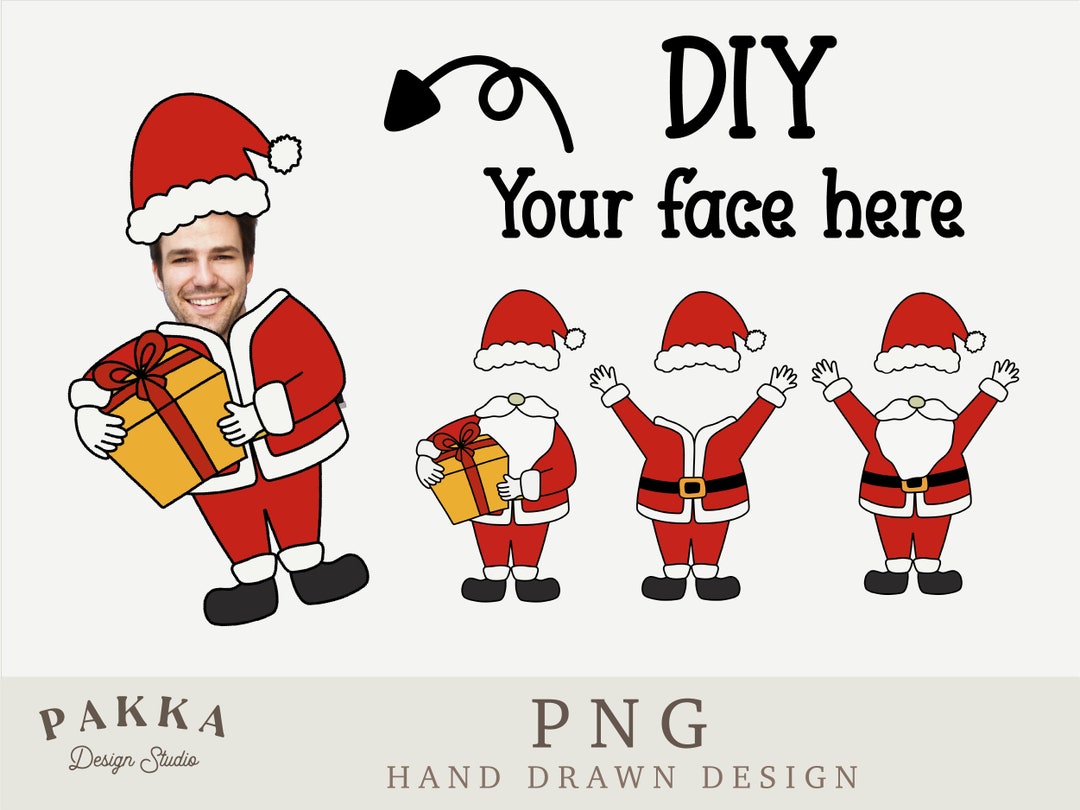 santa-face-blank-bundle-add-your-own-photo-diy-template-photo-card-frame-printable-png-for-christmas-gift-etsy